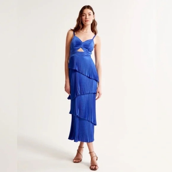 Abercrombie & Fitch Dresses & Skirts - Abercrombie & Fitch Blue Tiered Dress
